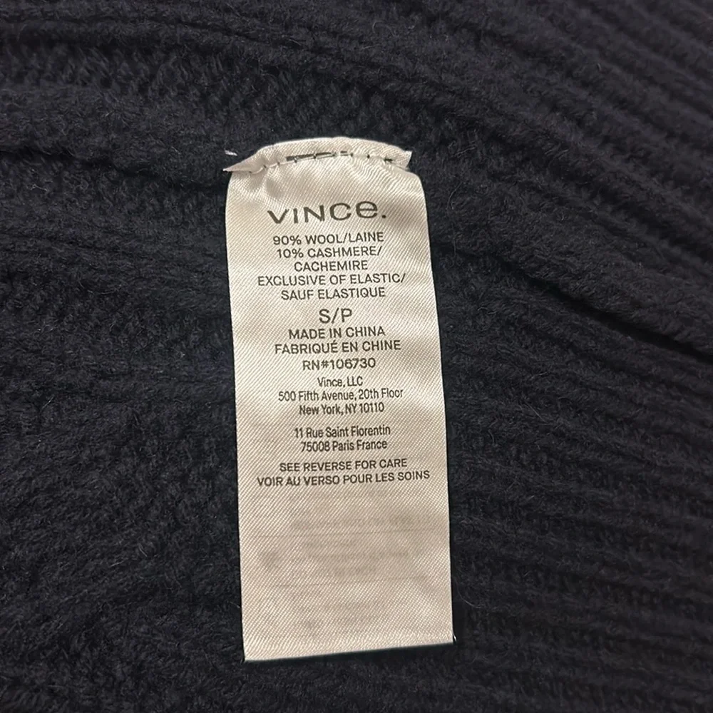 Vince Oversized Cable-Knit Wool Blend Sweater in Coastal Navy New Size Small